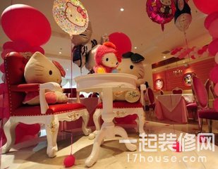 家居装修图 浪漫hello kitty主题餐厅